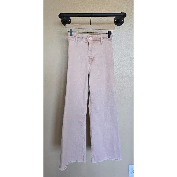 Zara Jeans Zara Light Pink Marine Straight Jeans Womens Size